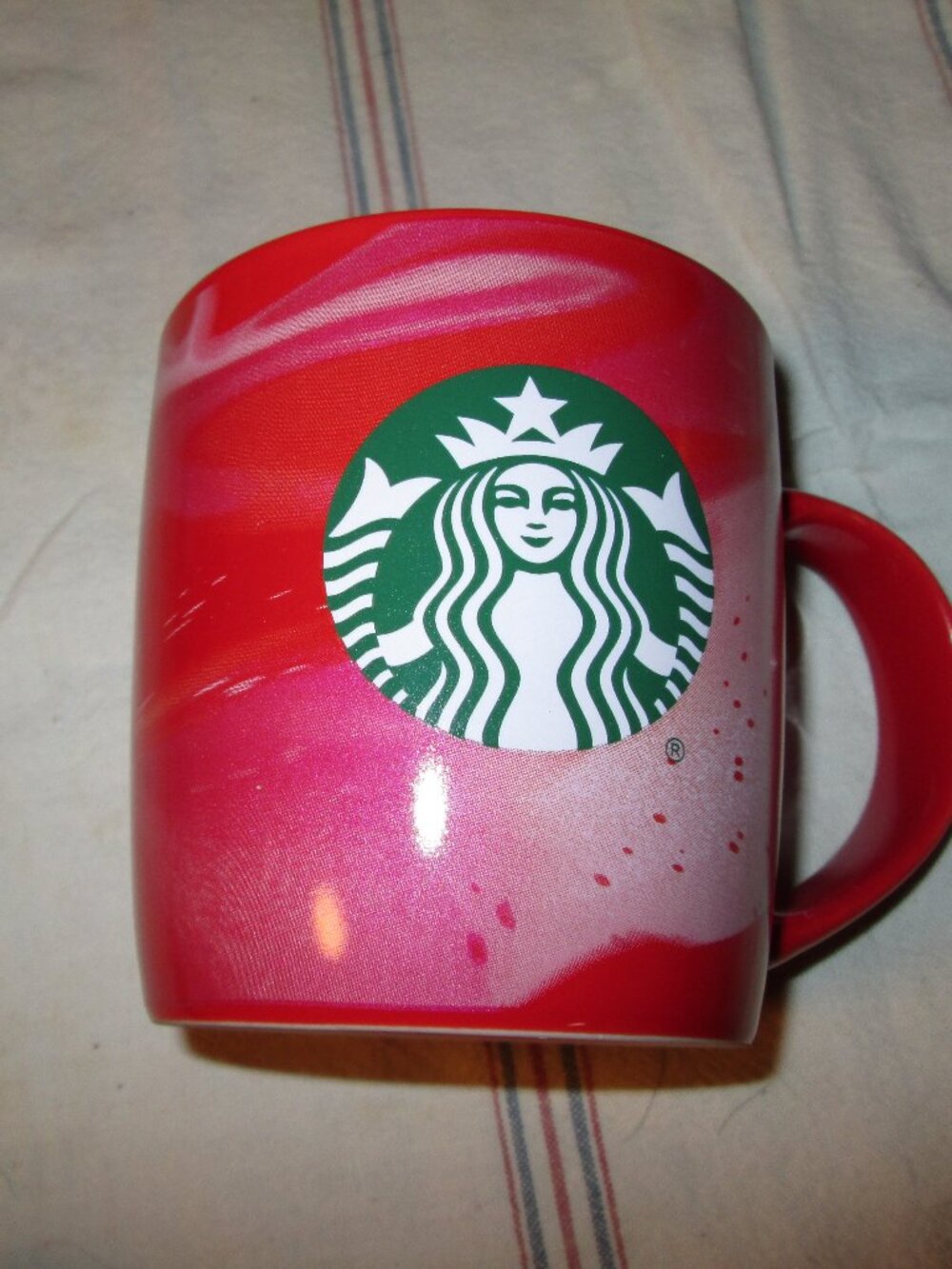 Christmas 2024 Starbucks swirled mug VGUC